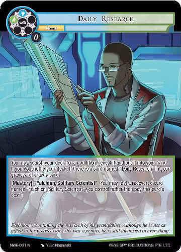 Daily Research (NWE-061 N), A New World Emerges — Force of Will card price