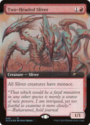 Two-Headed Sliver (Extended Art) (646), Secret Lair Drop Series — Magic card price