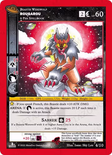 Rougarou (4/10), First Edition Release Event Deck — MetaZoo card price
