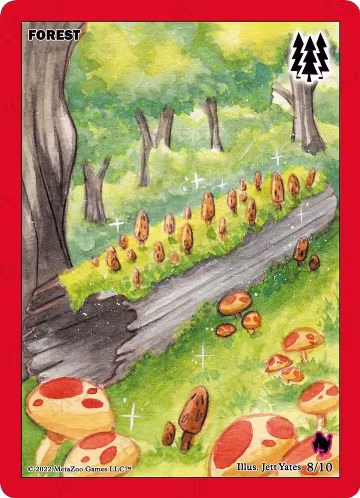 Forest (8/10), First Edition Release Event Deck — MetaZoo card price