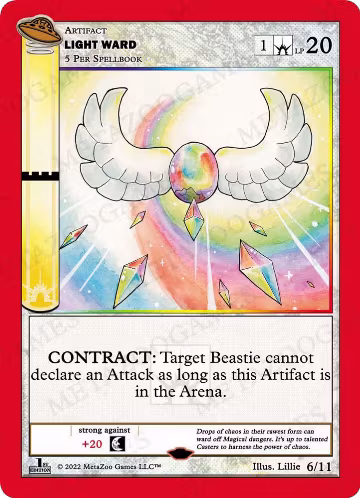 Light Ward (6/11), First Edition Release Event Deck — MetaZoo card price