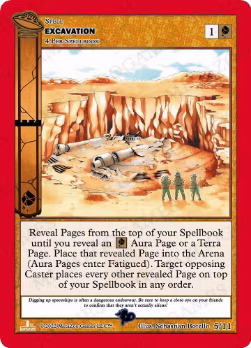 Excavation (5/11), First Edition Release Event Deck — MetaZoo card price