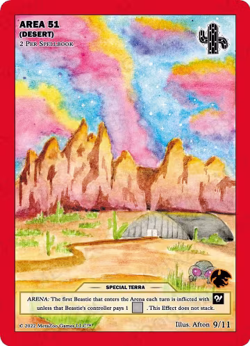 Area 51 (Desert) (9/11), First Edition Tribal Theme Decks — MetaZoo card price