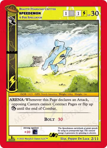 Speedemon (2/11), First Edition Tribal Theme Decks — MetaZoo card price