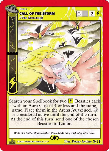 Call of the Storm (5/11), First Edition Tribal Theme Decks — MetaZoo card price