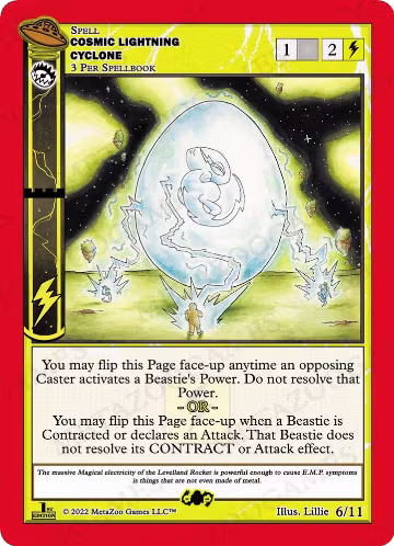 Cosmic Lightning Cyclone (6/11), First Edition Tribal Theme Decks — MetaZoo card price