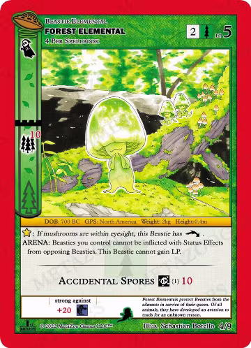 Forest Elemental (4/9), First Edition Tribal Theme Decks — MetaZoo card price