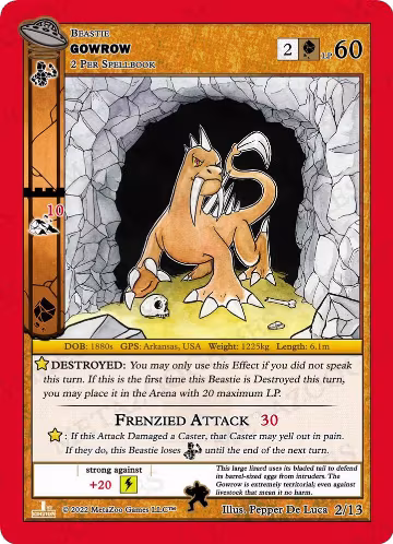 Gowrow (2/13), First Edition Tribal Theme Decks — MetaZoo card price