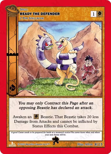 Ready the Defender (8/13), First Edition Tribal Theme Decks — MetaZoo card price