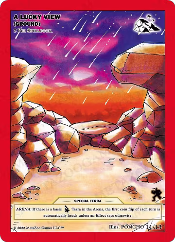 A Lucky View (Ground) (11/13), First Edition Tribal Theme Decks — MetaZoo card price