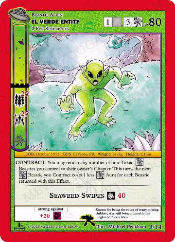 El Verde Entity (3/14), First Edition Tribal Theme Decks — MetaZoo card price