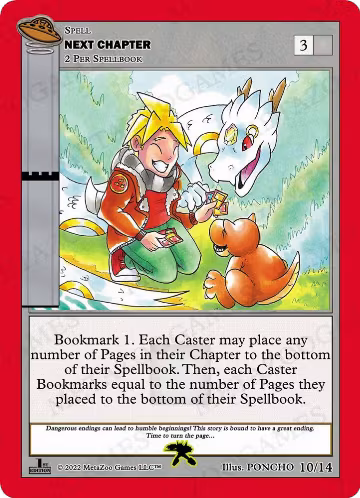 Next Chapter (Black Knight Satellite) (10/14), First Edition Tribal Theme Decks — MetaZoo card price