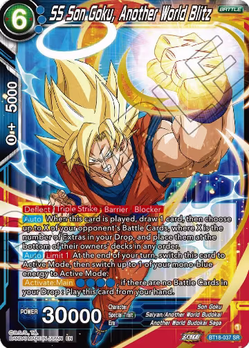 SS Son Goku, Another World Blitz (BT18-037), Dawn of the Z-Legends — DB Super card price