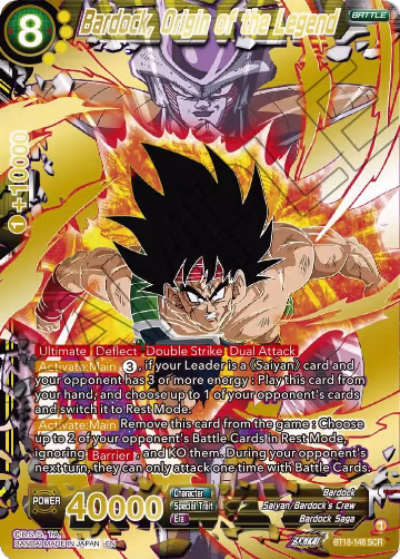 Bardock, Origin of the Legend (BT18-148), Dawn of the Z-Legends — DB Super card price