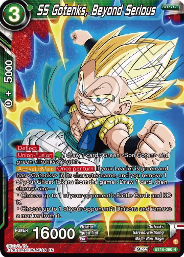 SS Gotenks, Beyond Serious (BT18-086), Dawn of the Z-Legends — DB Super card price