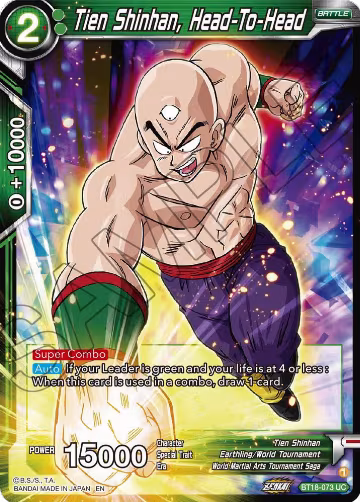 Tien Shinhan, Head-To-Head (BT18-073), Dawn of the Z-Legends — DB Super card price