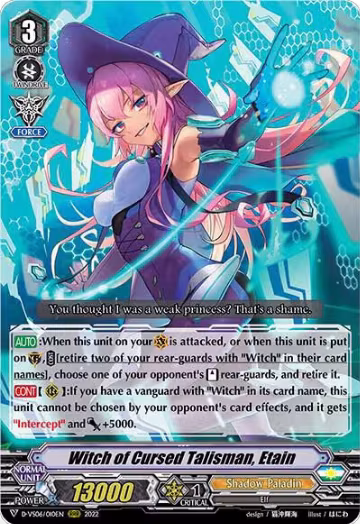 Witch of Cursed Talisman, Etain (D-VS06/010EN), D-VS06: V Clan Collection Vol.6 — Vanguard card price