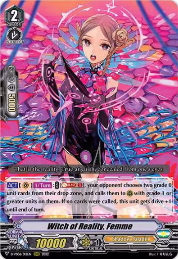 Witch of Reality, Femme (D-VS06/012EN), D-VS06: V Clan Collection Vol.6 — Vanguard card price