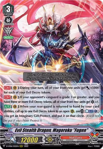 Evil Stealth Dragon, Magoroku "Fugen" (D-VS06/022EN), D-VS06: V Clan Collection Vol.6 — Vanguard card price