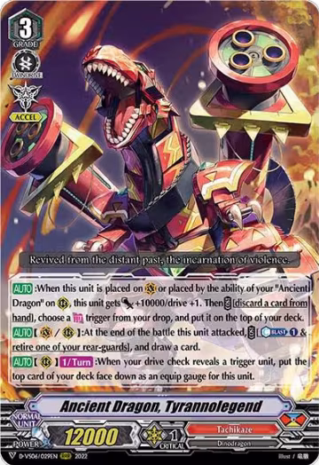 Ancient Dragon, Tyrannolegend (D-VS06/029EN), D-VS06: V Clan Collection Vol.6 — Vanguard card price