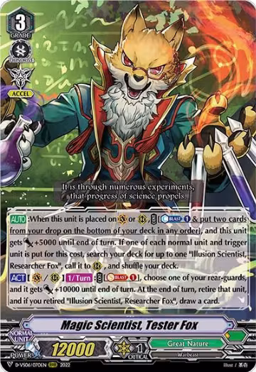 Magic Scientist, Tester Fox (D-VS06/070EN), D-VS06: V Clan Collection Vol.6 — Vanguard card price