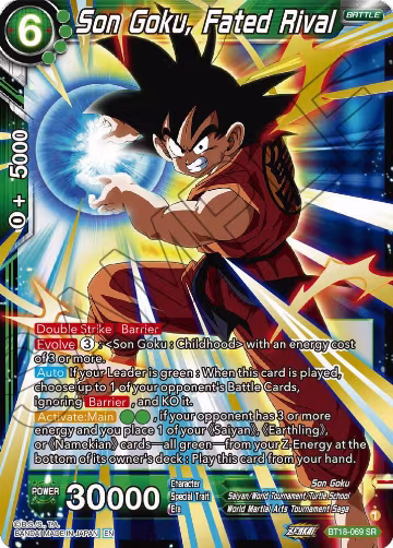 Son Goku, Fated Rival (BT18-069), Dawn of the Z-Legends — DB Super card price