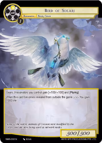 Bird of Solari (NWE-002 N), A New World Emerges — Force of Will card price