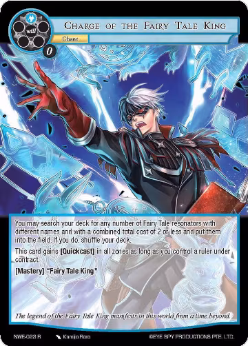 Charge of the Fairy Tale King (NWE-023 R), A New World Emerges — Force of Will card price