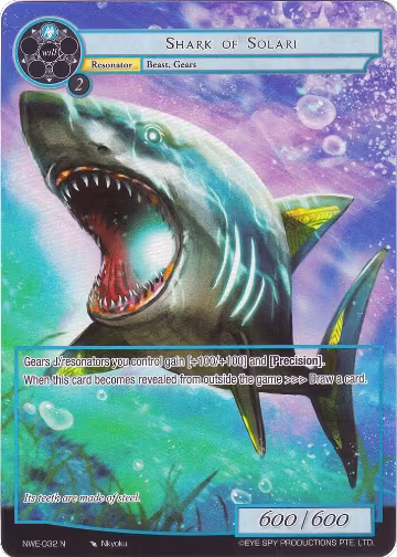 Shark of Solari (Full Art) (NWE-032 N), A New World Emerges — Force of Will card price
