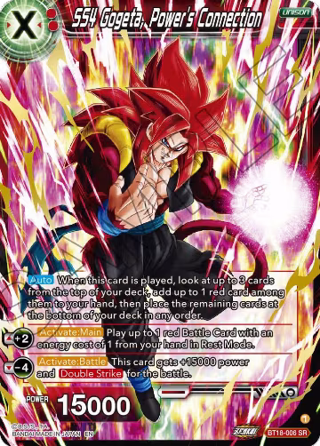 SS4 Gogeta, Power's Connection (BT18-006), Dawn of the Z-Legends — DB Super card price