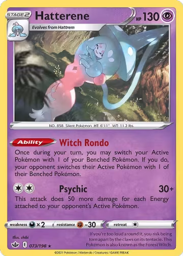 Hatterene - 073/198 (073/198), Deck Exclusives — Pokémon card price