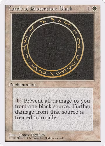 Circle of Protection: Black, Introductory Two-Player Set — Magic card price