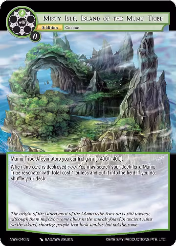 Misty Isle, Island of the Mumu Tribe (NWE-040 N), A New World Emerges — Force of Will card price