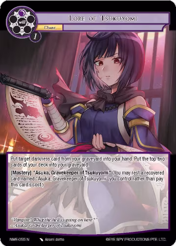 Lore of Tsukuyomi (NWE-055 N), A New World Emerges — Force of Will card price