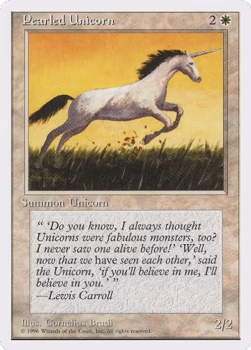 Pearled Unicorn, Introductory Two-Player Set — Magic card price