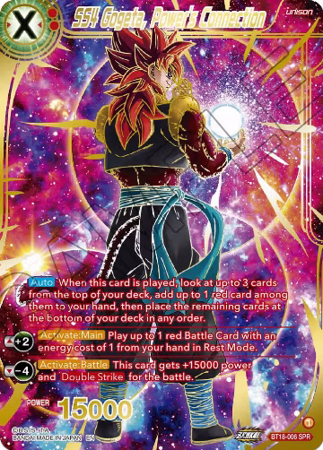SS4 Gogeta, Power's Connection (SPR) (BT18-006), Dawn of the Z-Legends — DB Super card price
