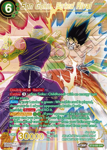 Son Goku, Fated Rival (SPR) (BT18-069), Dawn of the Z-Legends — DB Super card price