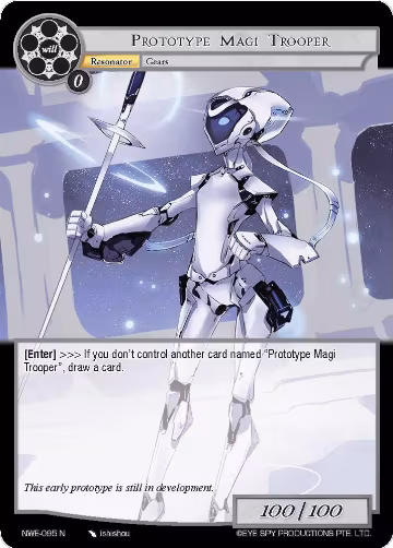 Prototype Magi Trooper (NWE-095 N), A New World Emerges — Force of Will card price