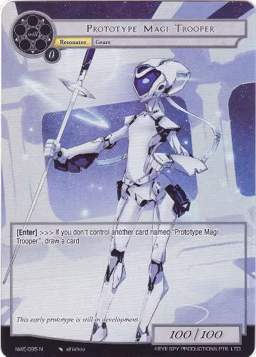 Prototype Magi Trooper (Full Art) (NWE-095 N), A New World Emerges — Force of Will card price