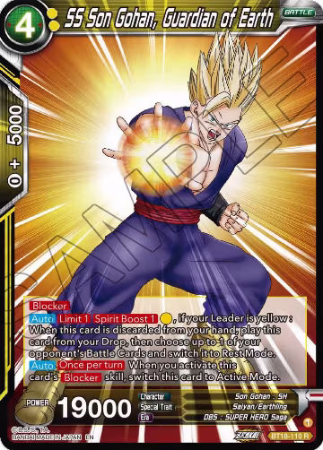 SS Son Gohan, Guardian of Earth (BT18-110), Dawn of the Z-Legends — DB Super card price