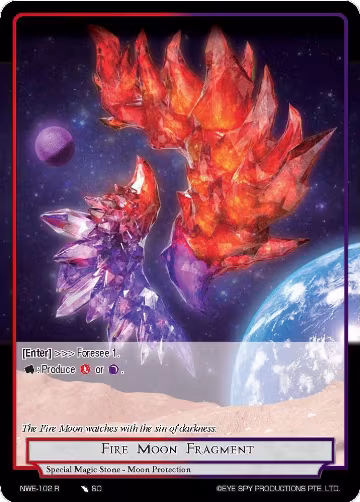 Fire Moon Fragment (NWE-102 R), A New World Emerges — Force of Will card price