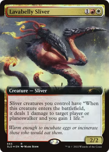 Lavabelly Sliver (Extended Art) (665), Secret Lair Drop Series — Magic card price