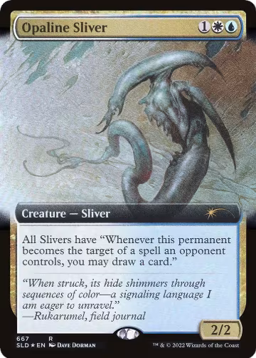Opaline Sliver (Extended Art) (667), Secret Lair Drop Series — Magic card price