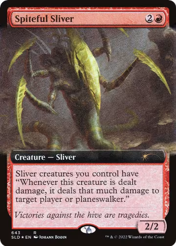 Spiteful Sliver (Extended Art) (643), Secret Lair Drop Series — Magic card price