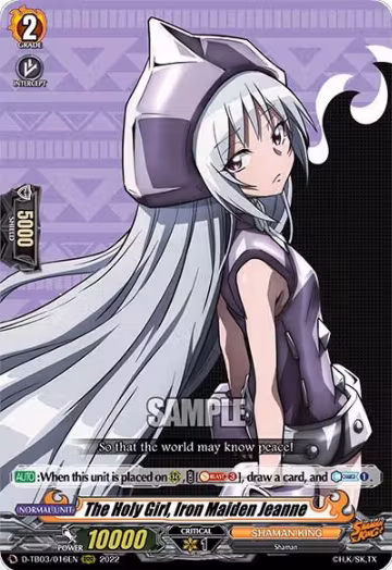 The Holy Girl, Iron Maiden Jeanne (D-TB03/016EN), D-TB03: Shaman King — Vanguard card price
