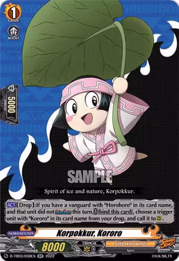 Korpokkur, Kororo (D-TB03/030EN), D-TB03: Shaman King — Vanguard card price
