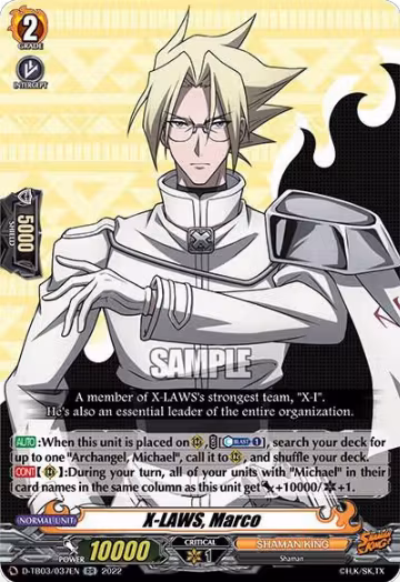 X-LAWS, Marco (D-TB03/037EN), D-TB03: Shaman King — Vanguard card price