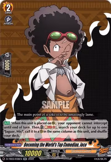Becoming the World's Top Comedian, Joco (D-TB03/038EN), D-TB03: Shaman King — Vanguard card price