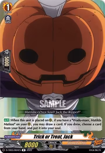 Trick or Treat, Jack (D-TB03/064EN), D-TB03: Shaman King — Vanguard card price