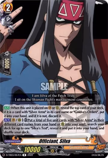 Officiant, Silva (D-TB03/067EN), D-TB03: Shaman King — Vanguard card price